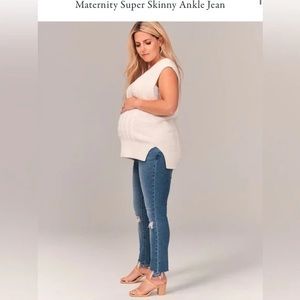 Abercrombie & Fitch Maternity Super Skinny Ankle Jean